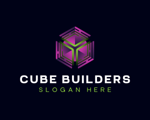 Circuit Digital Cube logo design