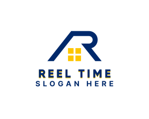 Residential Roof Letter AR logo design