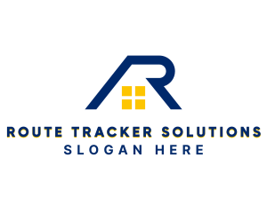 Residential Roof Letter AR logo design