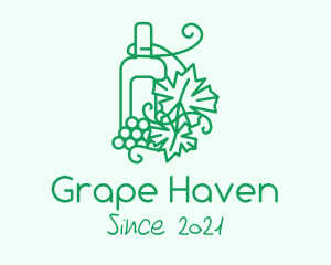 Winemaking Grape Orchard  logo design