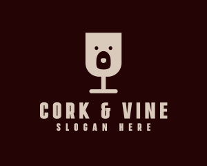 Bear Goblet Winery logo design