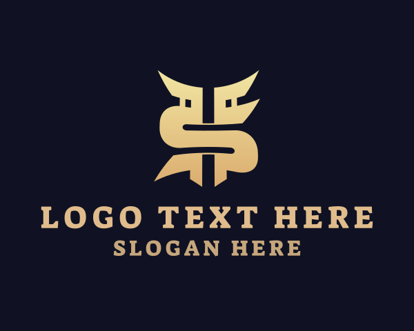 Letter St logo example 1