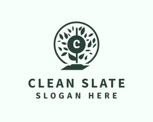 Natural Disinfection Cleaning logo design