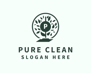 Natural Disinfection Cleaning logo design