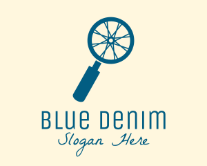 Blue Search Wheel  logo design