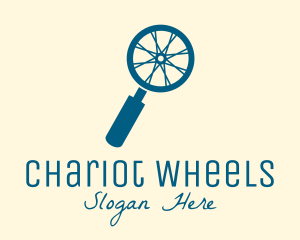 Blue Search Wheel  logo design