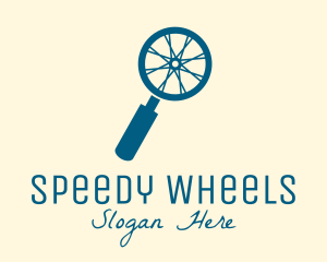 Blue Search Wheel  logo design