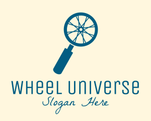 Blue Search Wheel  logo design