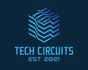 Technology Digital Cube Circuitry  logo
