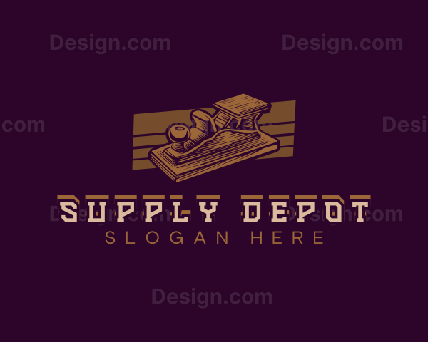 Wood Carpentry Planer Logo