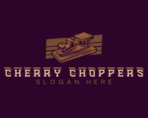 Wood Carpentry Planer  logo design