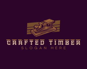 Wood Carpentry Planer  logo design