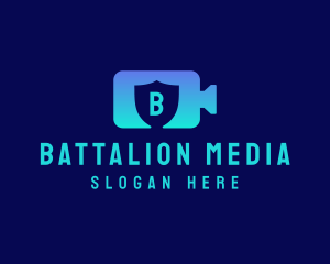 Video Camera Shield logo design