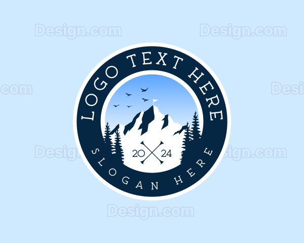 Outdoor Mountain  Camping Logo