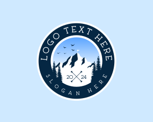 Outdoor Mountain  Camping logo