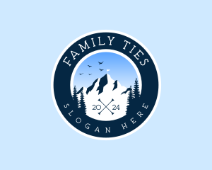 Outdoor Mountain  Camping Logo