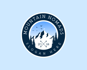 Outdoor Mountain  Camping logo design