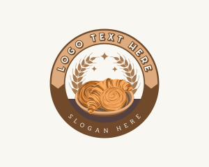 Wheat Bread Croissant Logo