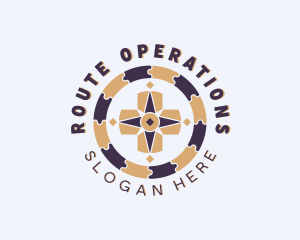 Puzzle Navigation Compass logo