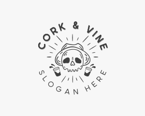 Skull Liquor Bar logo design