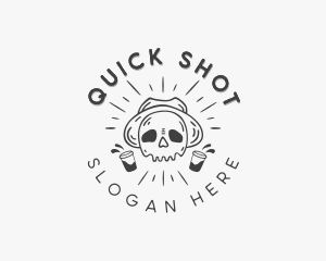 Skull Liquor Bar logo design