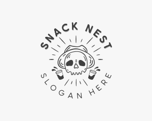 Skull Liquor Bar logo design