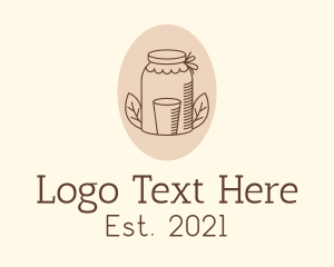 Kombucha Jar Drink logo