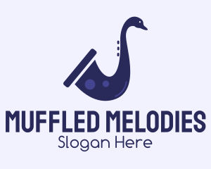 Violet Duck Saxophone  logo design