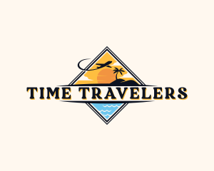 Beach Travel Tourism logo design