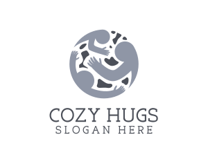 Charity People Hug logo design