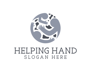 Charity People Hug logo design