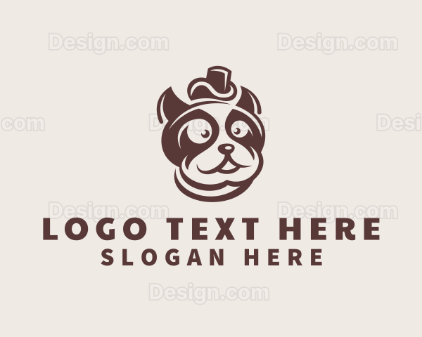 Top Hat French Bulldog Logo