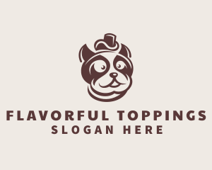 Top Hat French Bulldog logo design