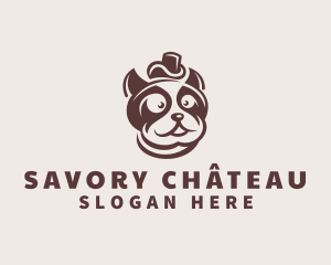 Top Hat French Bulldog logo design