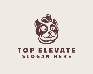 Top Hat French Bulldog logo design