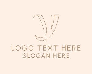 Elegant Cursive Letter Y logo