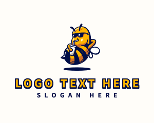 Bee Sunglasses Drink logo
