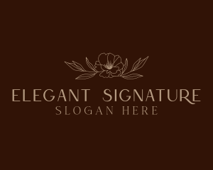 Elegant Flower Spa logo design