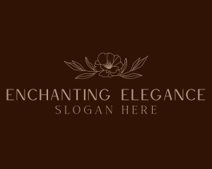 Elegant Flower Spa logo design