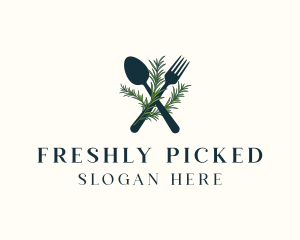 Rustic Rosemary Restaurant logo design