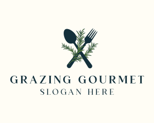 Rustic Rosemary Restaurant logo design