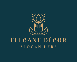 Scented Decor Candle  logo design