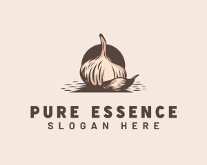 Garlic Spices Ingredient logo design