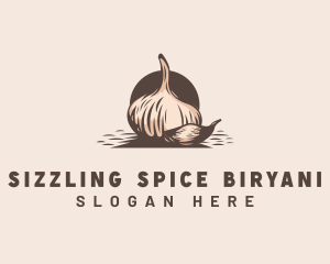 Garlic Spices Ingredient logo design