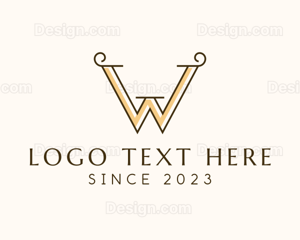 Minimalist Company Letter W Logo