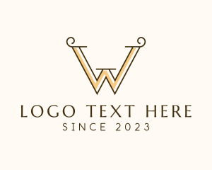 Minimalist Company Letter W  logo