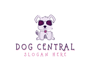 Pet Dog Sunglasses logo design