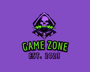 Hunter Ghost Skull Gaming logo