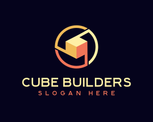 Artificial Intelligence Cube logo design