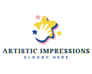 Creative Star Hand logo design